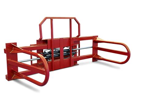 bale hugger for skid steer|skid steer squeeze attachment.